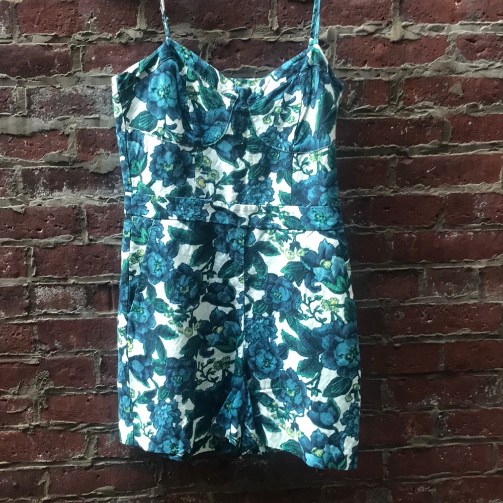 Floral Linen Romper